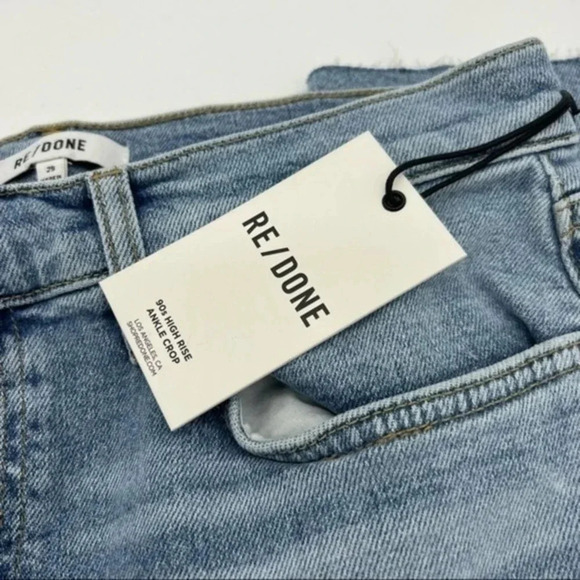 RE DONE 90s High-Rise Ankle Crop Jeans size 29 B937 - Picture 4 of 7